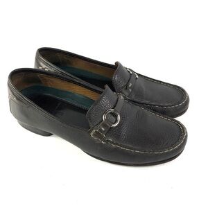 H.S. Trask Woman's Leather Loafers Size 6.5 B Preppy, Comfort, contrast‎ stitch